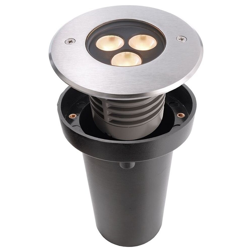 LED Bodeneinbauleuchte Bodeneinbauleuchte II in Silber und Transparent 3W 280lm IP67