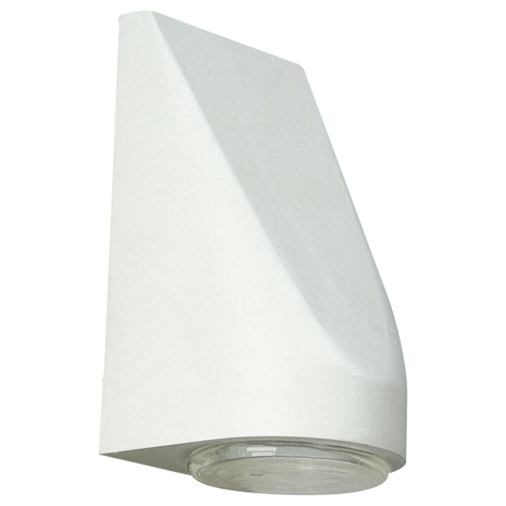 LED Wandleuchte, weiß, Aluguss, Blasenglas, IP43, 190mm