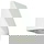 LED Wandleuchte, weiß, Aluguss, Blasenglas, IP43, 190mm