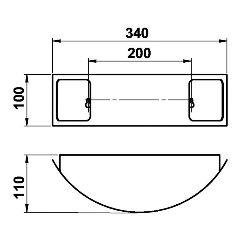 Zeitungshalter A-142671, Edelstahl, 340x100x110mm günstig online kaufen