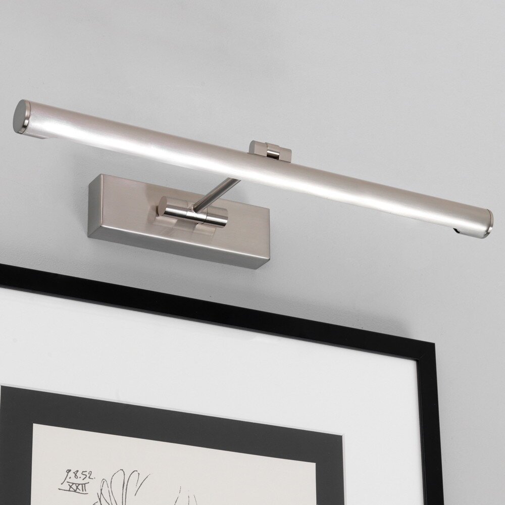 LED Bilderleuchte Goya in Nickel-Gebürstet 7,1W 821lm 460mm günstig online kaufen