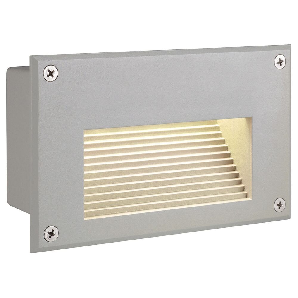 Downunder LED Wandeinbauleuchte Brick, silbergrau, 3000 K günstig online kaufen