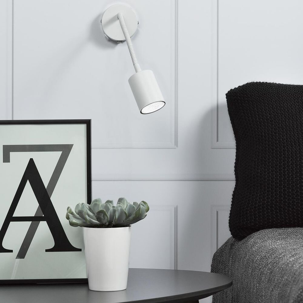 LED Wandleuchte Explore flexarm weiß 3W
