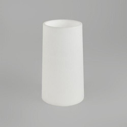 Cone 195 Schirm aus weißem Glas, Höhe 195 mm,...