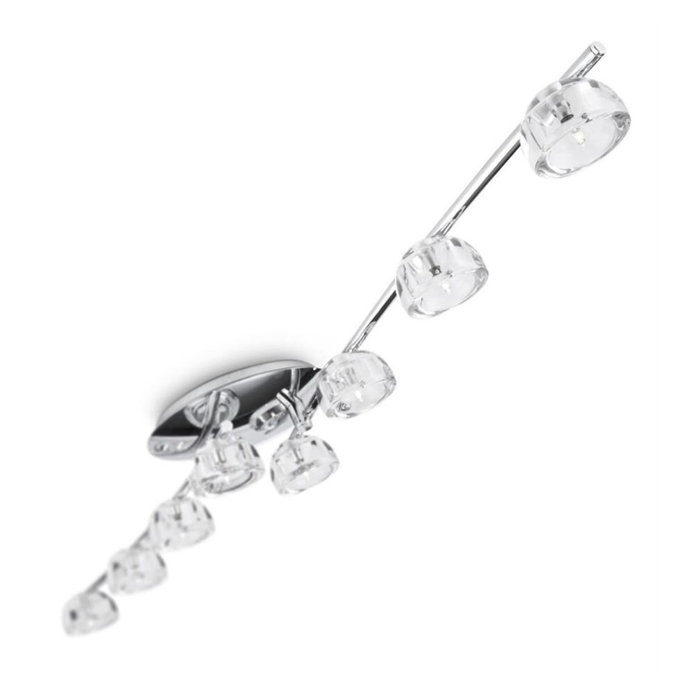 Philips Deckenlampe & Deckenbeleuchtung, Deckenlampe & Deckenlicht Küche Esszimmer Wohnzimmer Halogen Glühlampe modern Chrom Metall Glas G4 8-flammig