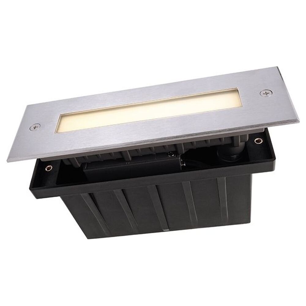 LED Bodeneinbaustrahler Line in Silber 1,9W 35lm 3000K IP67
