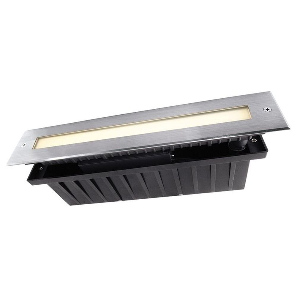 LED Bodeneinbaustrahler Line in Silber 6W 85lm 3000K IP67