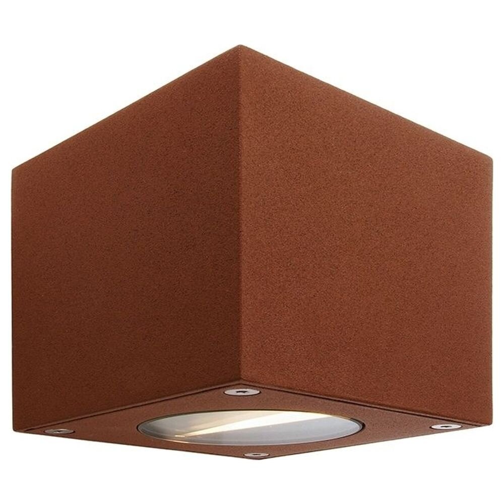 LED Wandleuchte Cubodo in Braun 5W 270lm 3000K