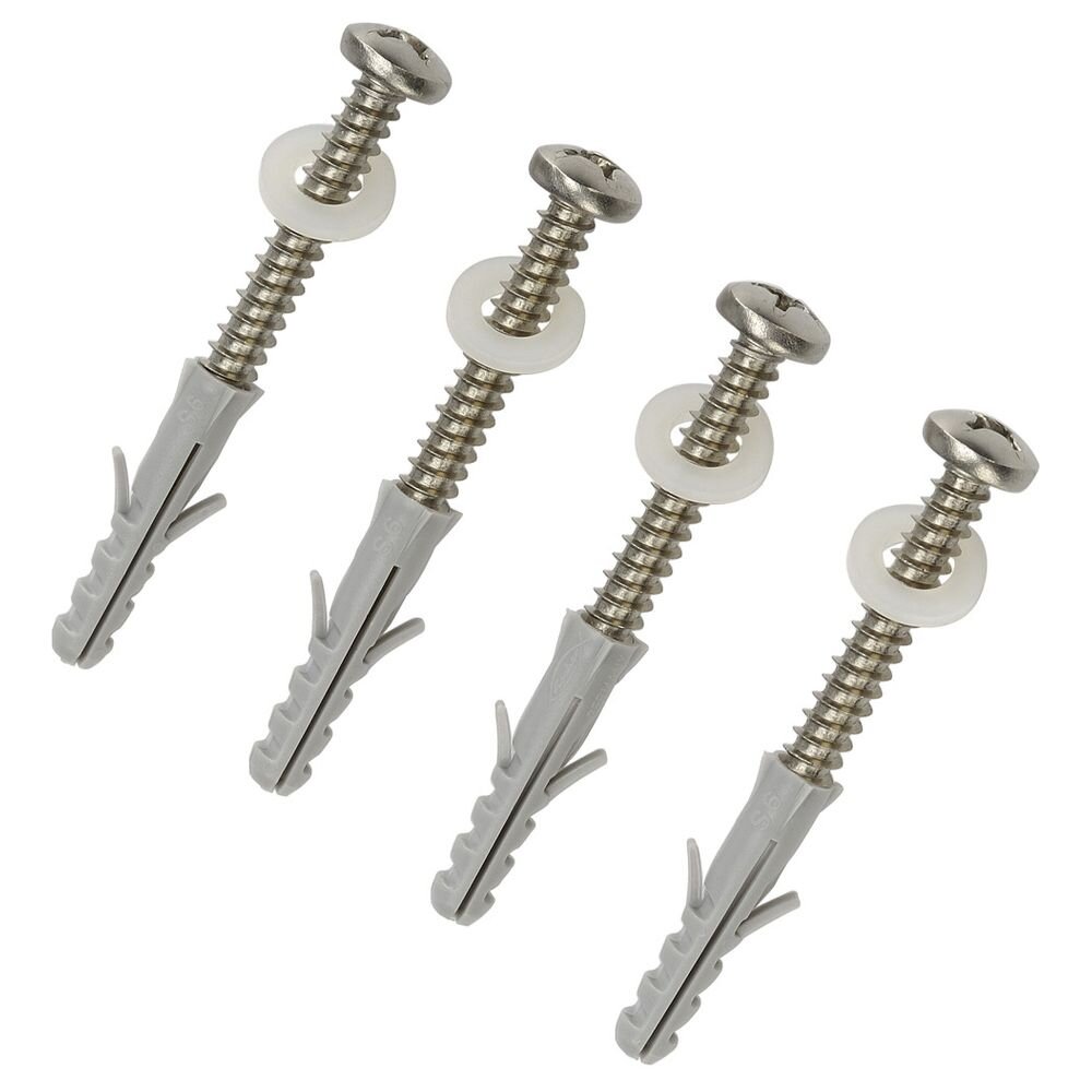 Schraubenset Edelstahl M5 inkl. Dübel und Unterlegscheiben