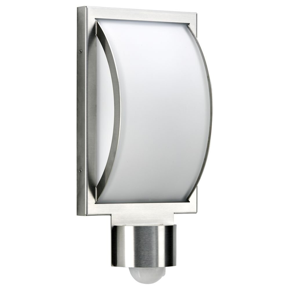 Wandleuchte A-252794, LED Platine, mit Bewegungsmelder, Edelstahl, Opalglas, IP44, 280x180x85mm