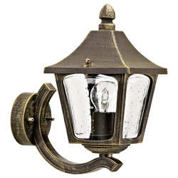 Wandleuchte A-252842, braun-messing, stehend, Aluguss,...