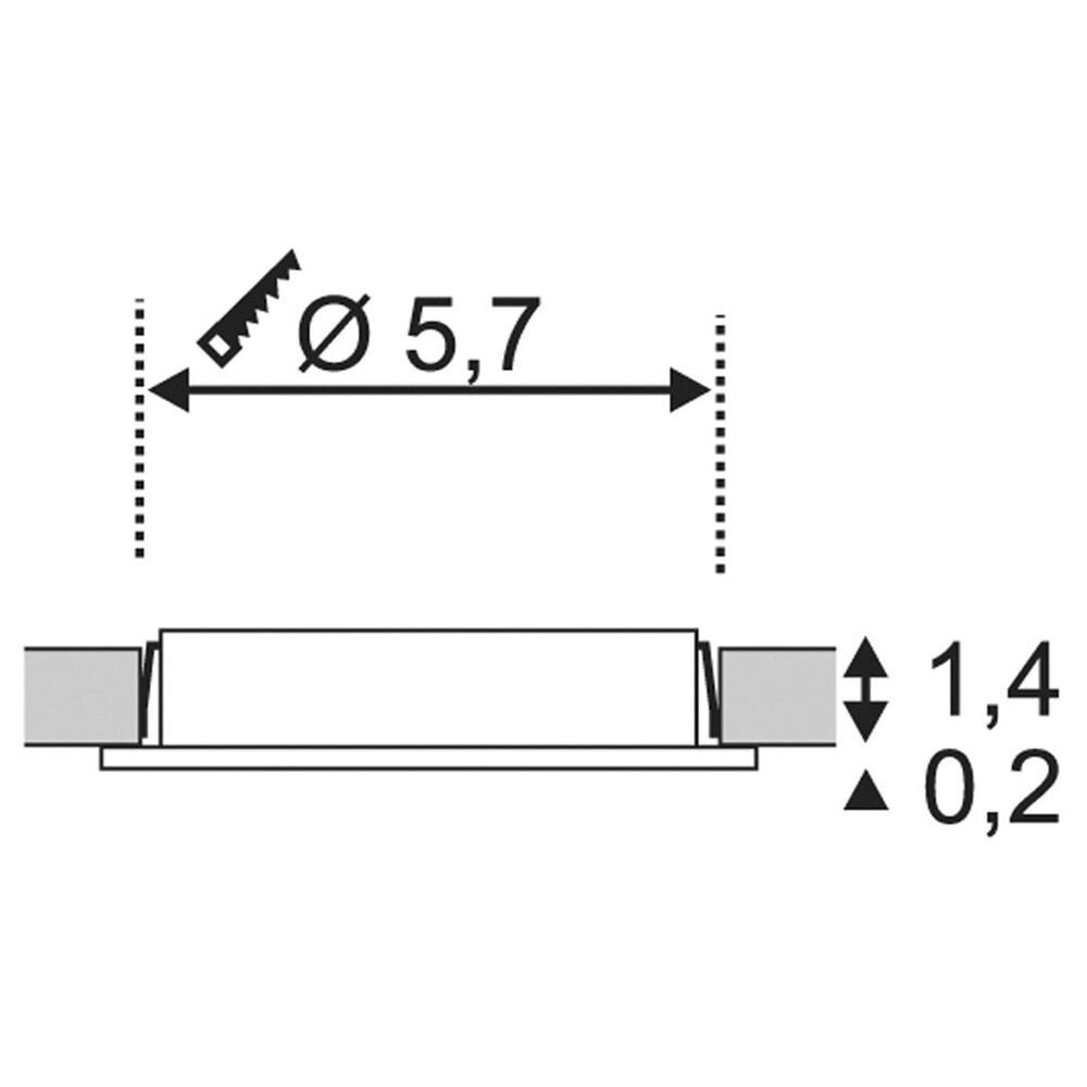 LED Einbauleuchte DL 126, rund, weiß, 3000 K günstig online kaufen