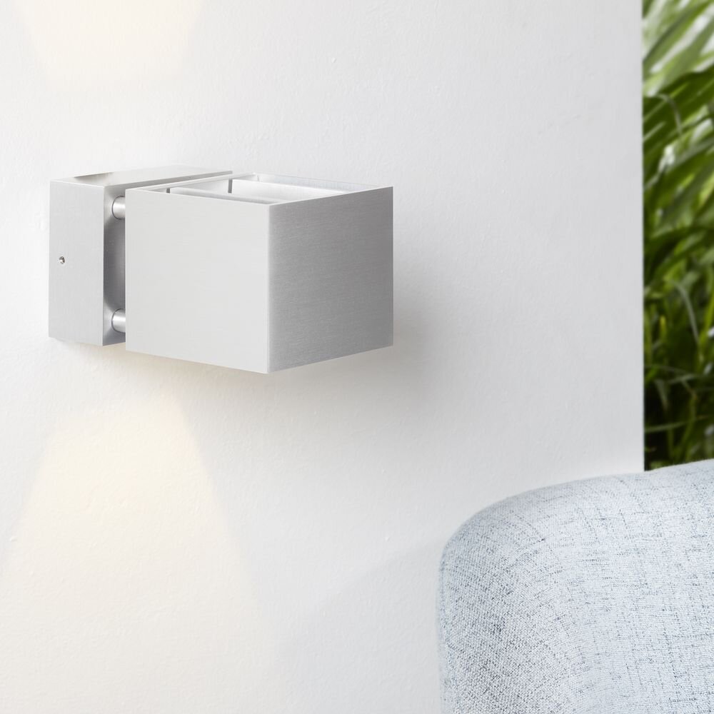 mylight Wandleuchte San Diego in silber 1-flammig