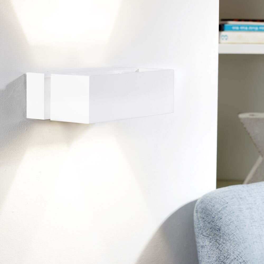 mylight Wandleuchte San Diego in silber 2-flammig