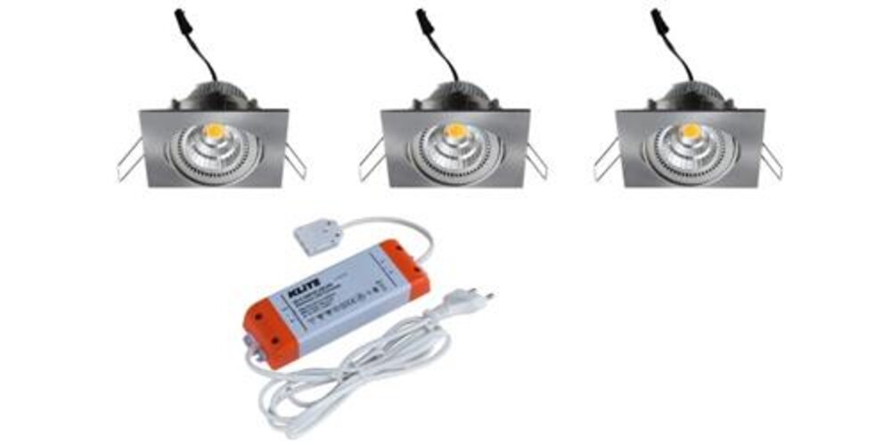 LED Einbaustrahler 3er Set Texas