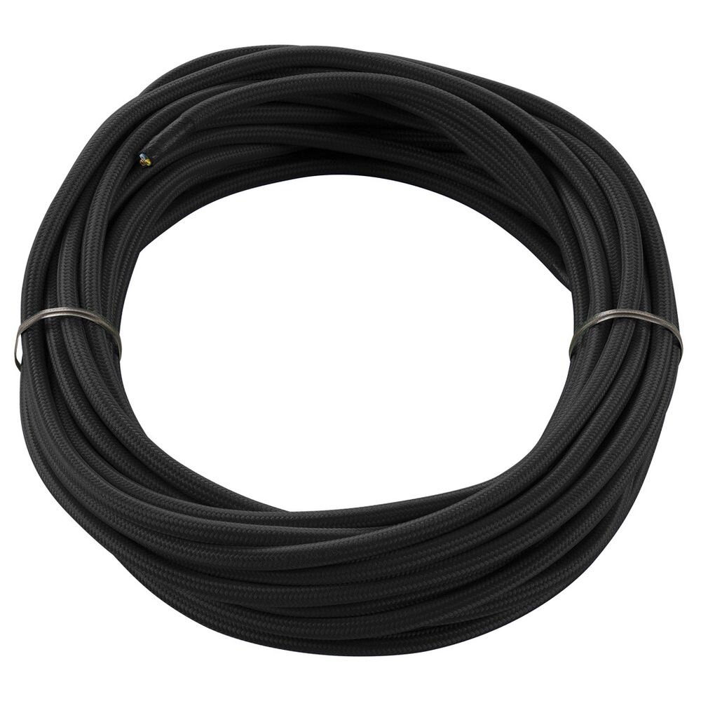 Textilkabel 3-polig 10m schwarz