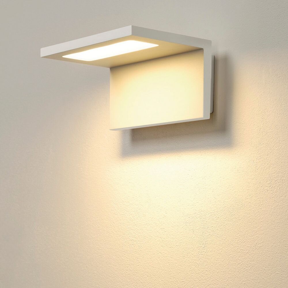 LED Wandleuchte Angolux, Aluminium, 3000K, weiß