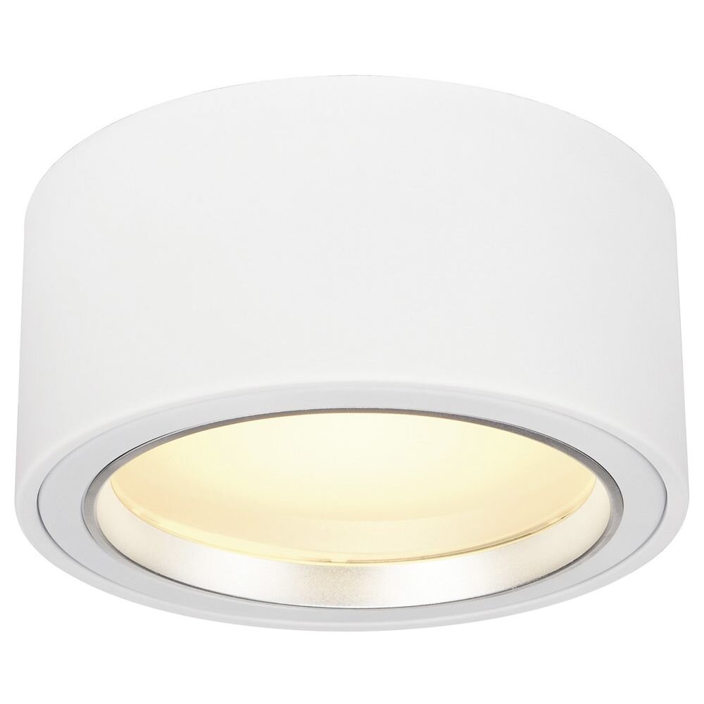 SLV Fera Deckenstrahler, Deckenspots & Aufbaustrahler Wohnzimmer Flur LED zeitlos Weiß Aluminium Stahl 1-flammig