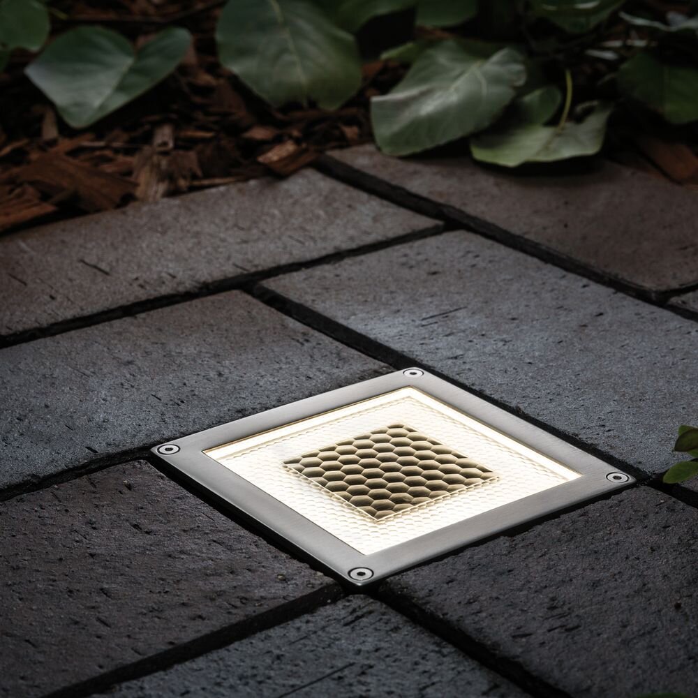 Paulmann Cube Einbaustrahler & Einbauleuchte LED IP67 modern Edelstahl Transparent Edelstahl Kunststoff 1-flammig