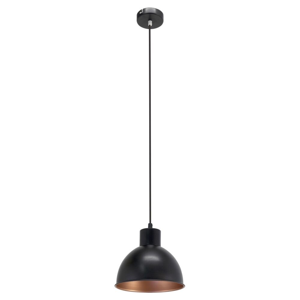 EGLO Hängeleuchte Truro 1 schwarz/kupfer 1-flammig