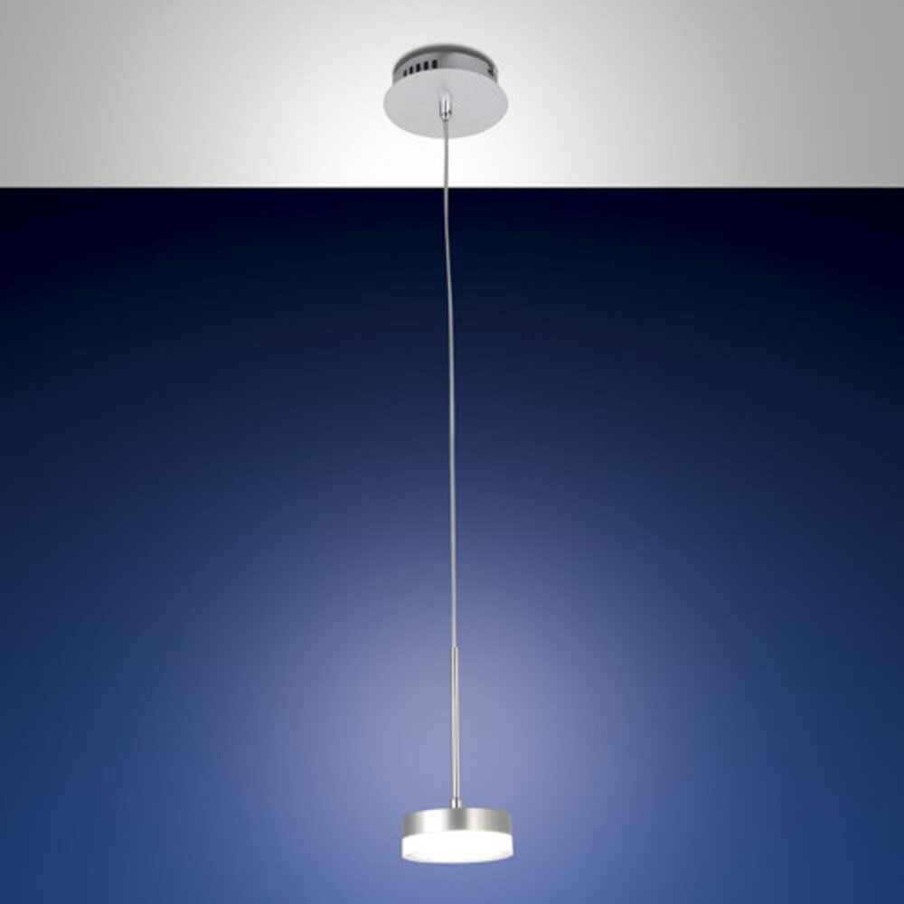 LED Pendelleuchte Dunk in transparent-satiniert und aluminium-gebürstet 8W 700lm