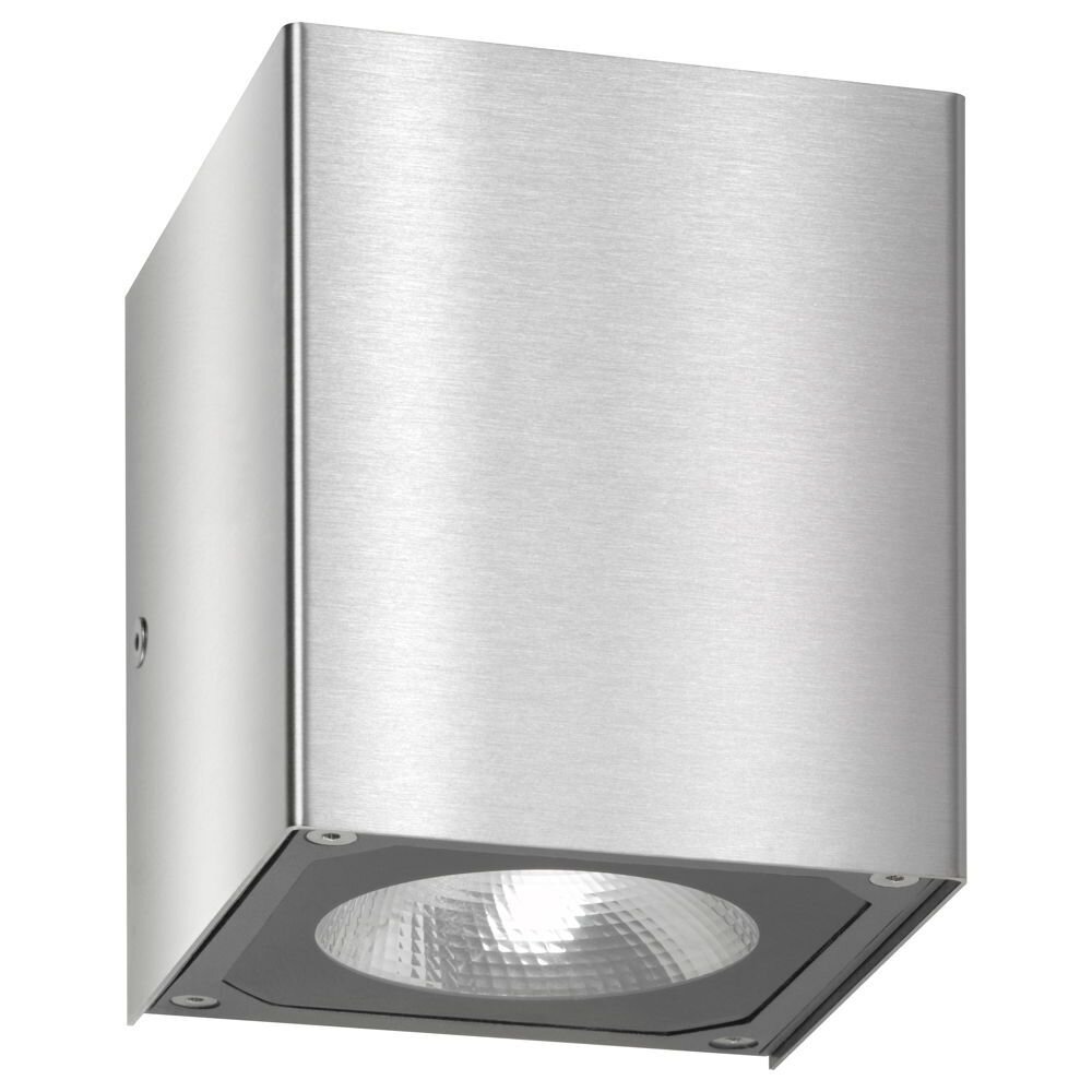 LED Wandleuchte A-282603 aus Edelstahl und Floatglas in Edelstahl