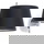 Dezente Tango Wandleuchte in satiniertem Nickel, schwarz