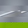 LED Lichtschiene Vigo in nickel-matt 18W 1550lm 1000mm