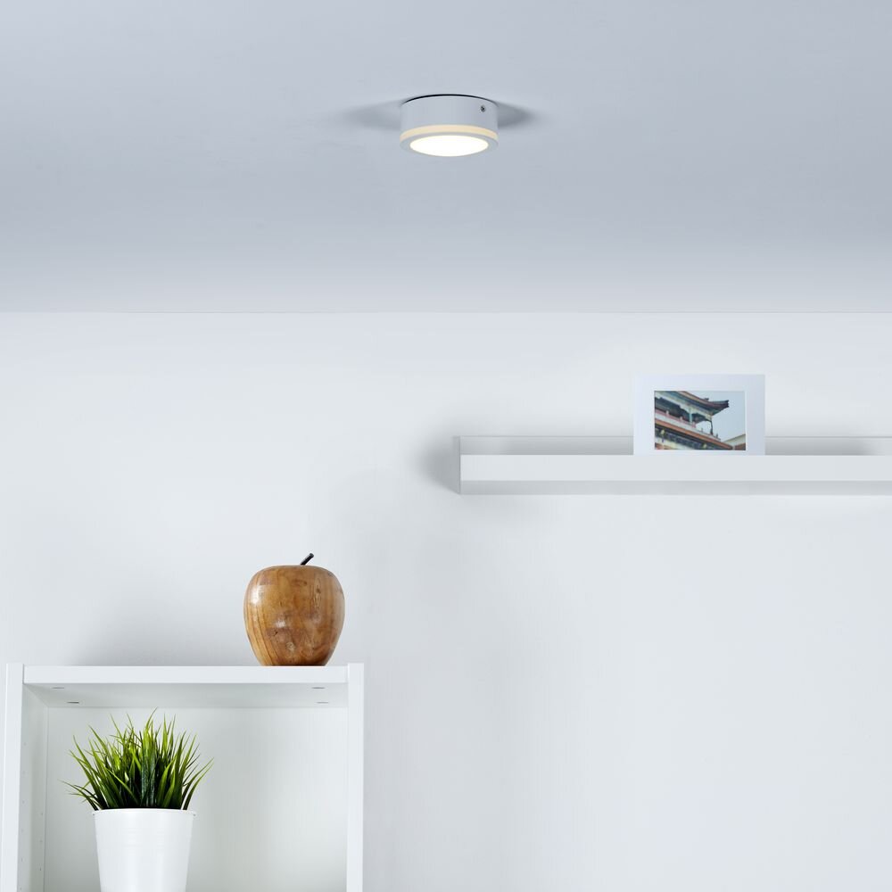 LED Aufbaustrahler 10W warmweiß mit seitlichem Lichtkranz inkl. Vorschaltgerät