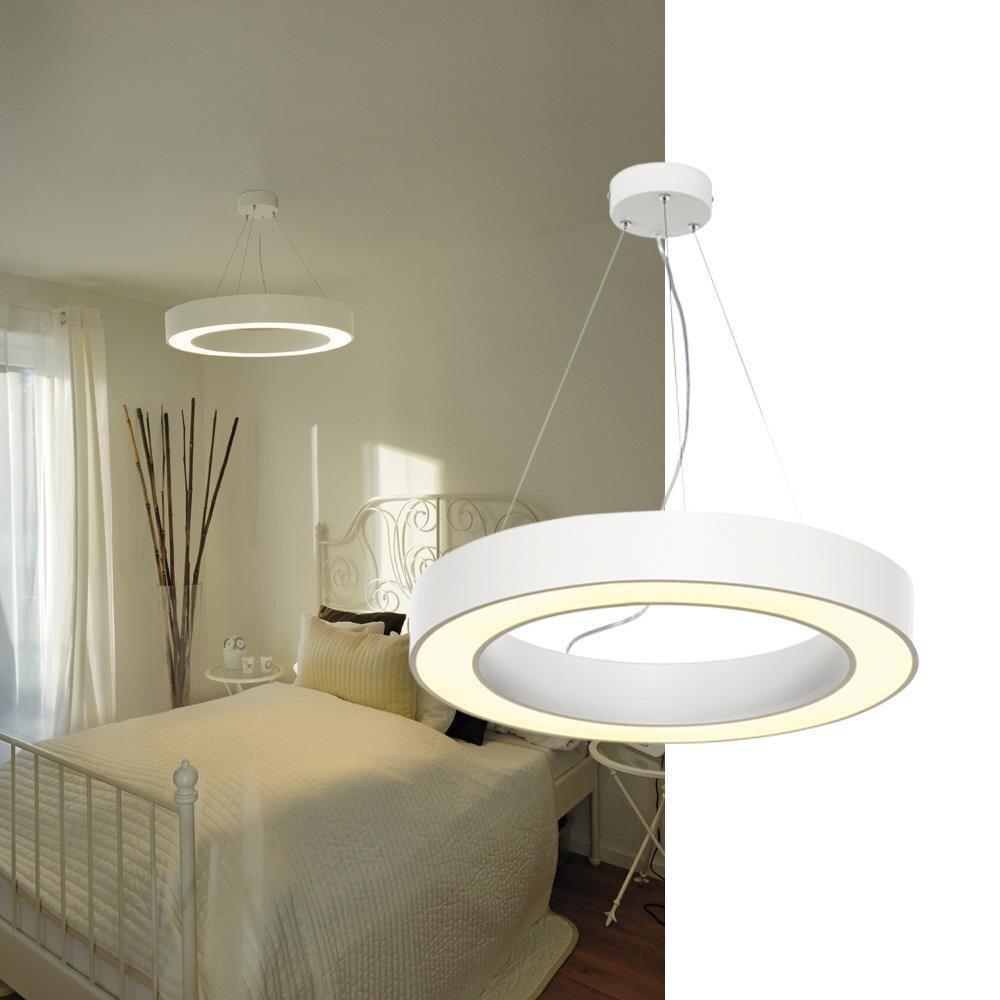 LED Pendelleuchte Medo Ring in weiß, Ø 600 mm