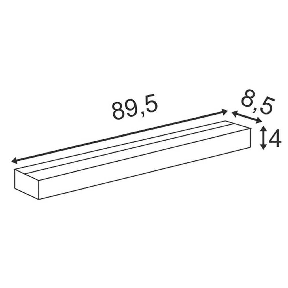 Wandleuchte Sedo, Aluminium, Glas, weiß, 895 mm, LED-Modul günstig online kaufen