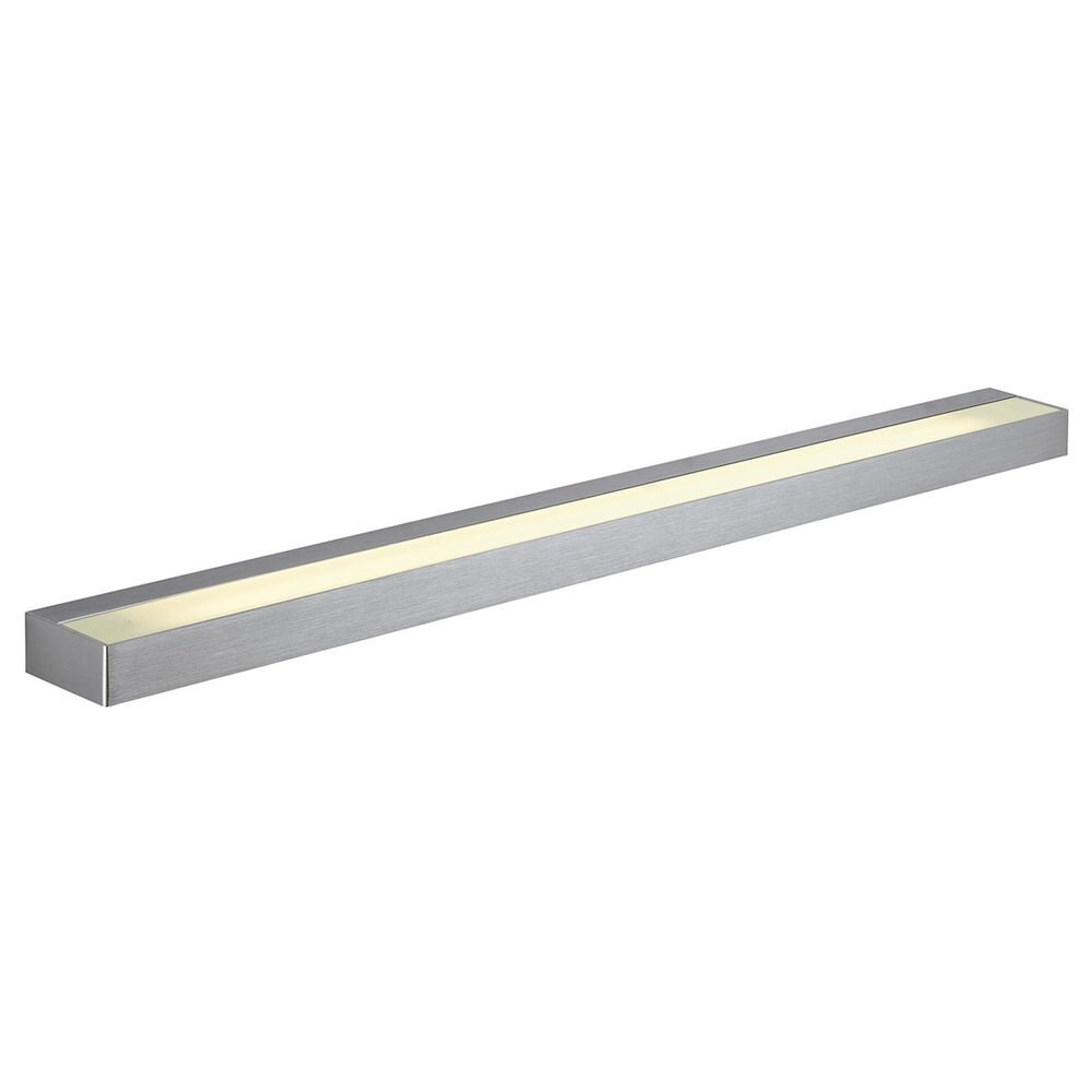 Wandleuchte Sedo, Aluminium, Glas, alu gebürstet, 895 mm, LED-Modul