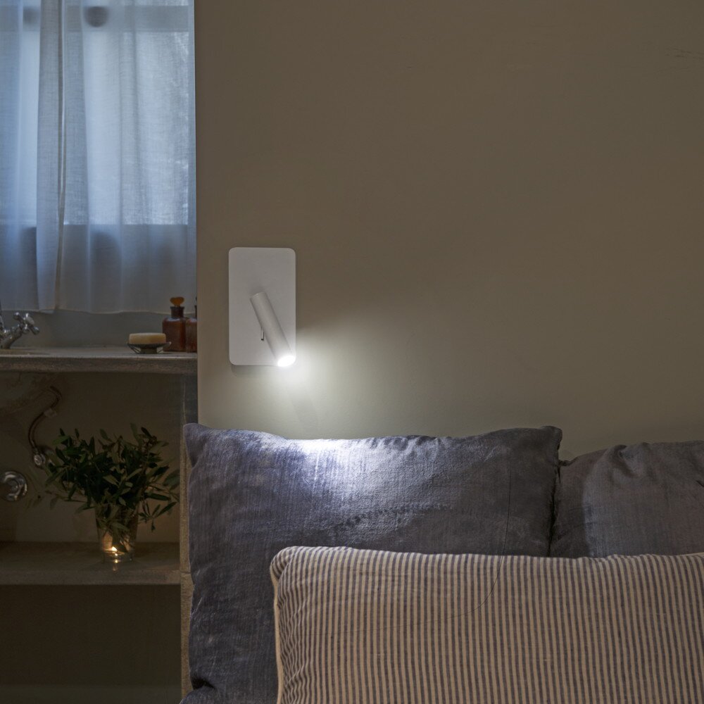LED Wandleuchte Suau aus Aluminium in Weiß