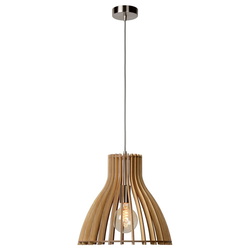 Pendelleuchte Bounde aus hellem Holz