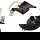 Einflammiger Einbaustrahler New Tria XL, GU10, Clipfedern, Hochvolt, schwarz, rund, Ø 78 mm