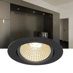 Einflammiger LED-Einbaustrahler New Tria 68, Clipfedern,...