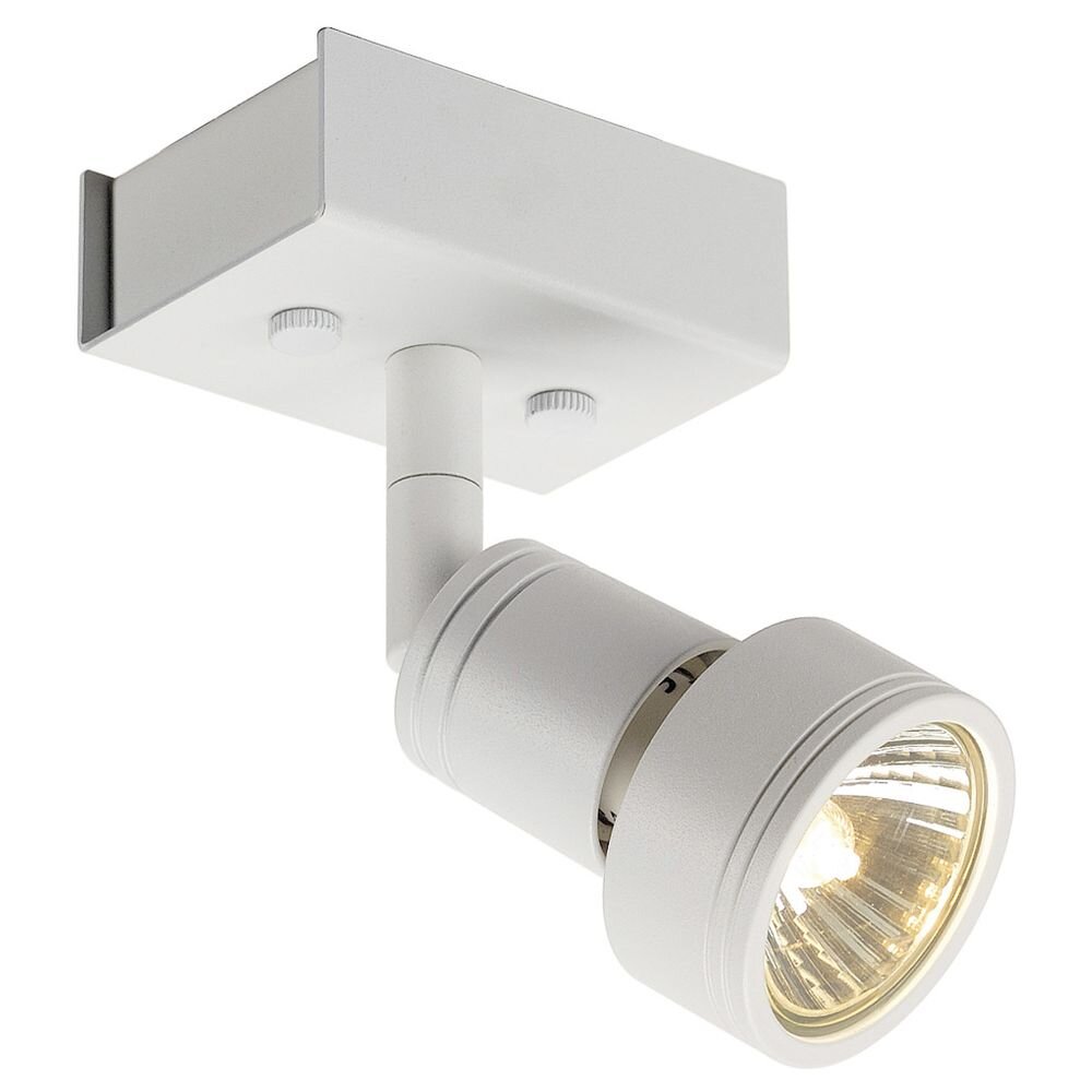 SLV Puri Deckenstrahler, Deckenspots & Aufbaustrahler Wohnzimmer Flur zeitlos Weiß-matt Aluminium GU10 1-flammig