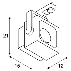 Leuchtenspot Euro Cube für 3-Phasen...