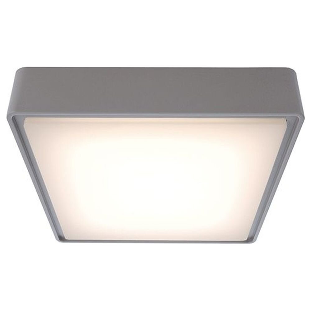 LED Deckenaufbauleuchte Quadrata in Grau 10W 3000K IP65