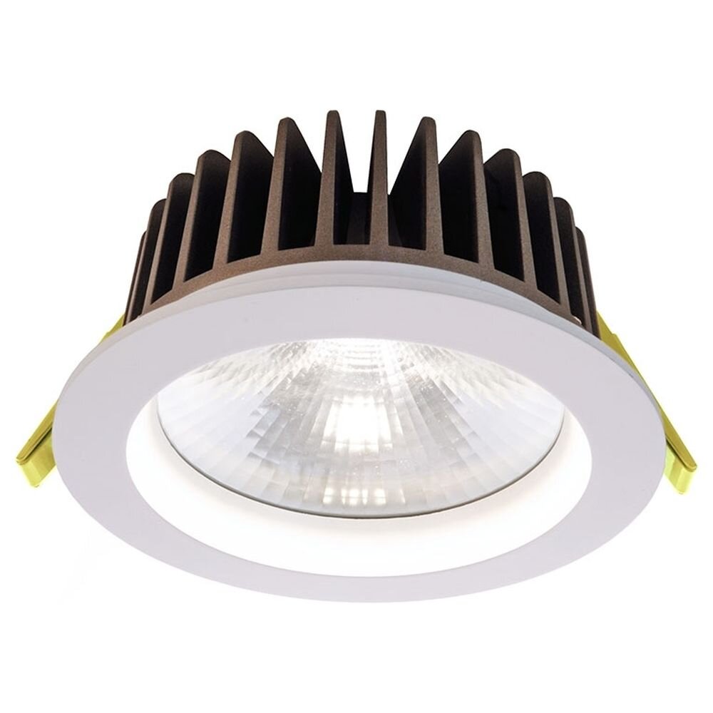 LED Deckeneinbaustrahler COB 130 18W aus Aluminium in weiß, 4000K, neutralw günstig online kaufen