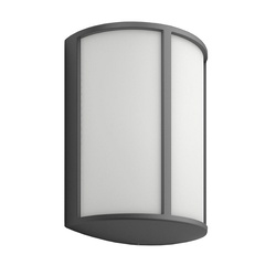Geschmackvolle LED Wandleuchte aus Aluminium in anthrazit