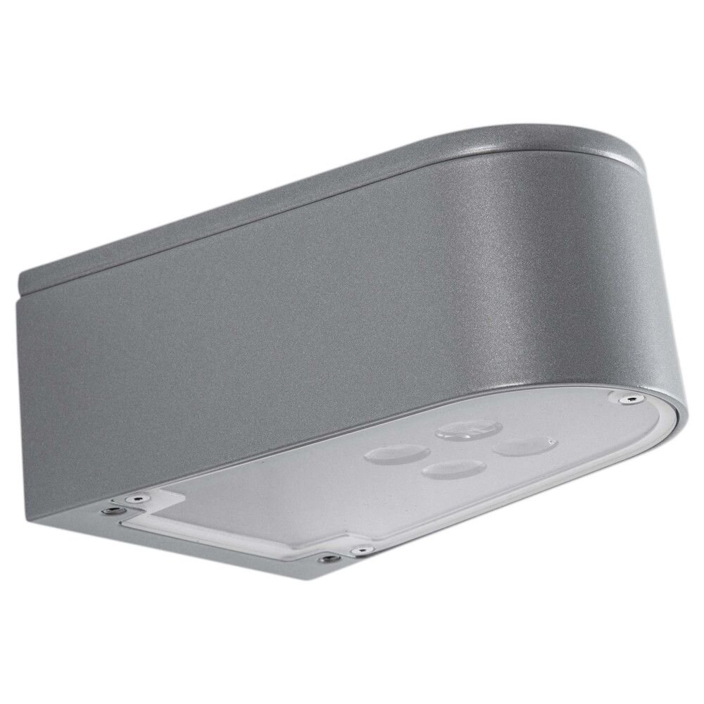 LED Wandleuchte A-310579, Silber, eng / breit, Aluguss, 18W, 1575lm, 3000K, IP65, 85x196x138mm