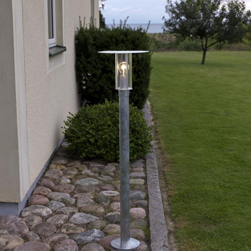 Robuste Wegeleuchte Mode aus galvanisiertem Stahl, E27 Fassung, IP54