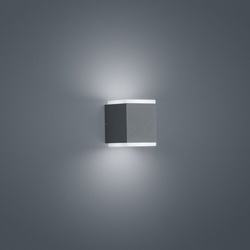 LED Wandleuchte Kibo in graphit 2x 5W 800lm IP54