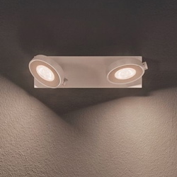 Zeitloser myLiving Deckenspot Clockwork in weiß,...