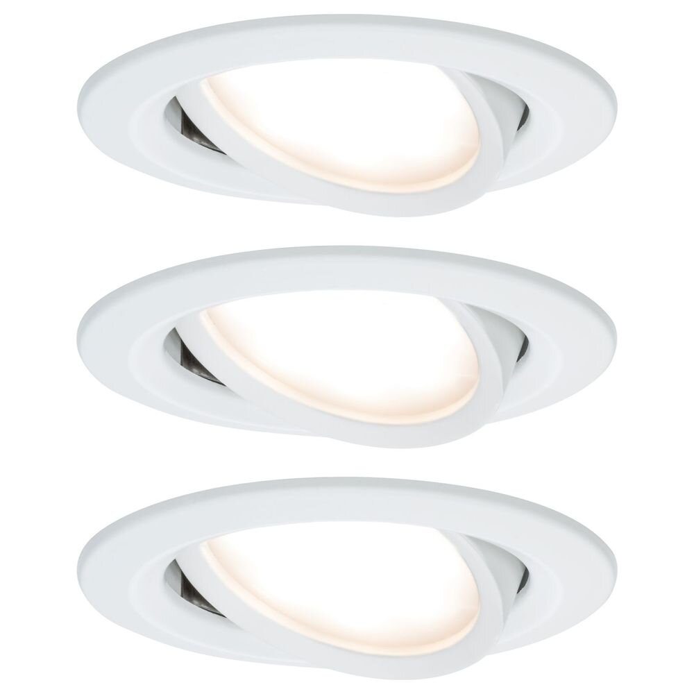 Premium LED Einbauspot Slim Coin, schwenkbar, dimmbar, weiß, 3er Set günstig online kaufen