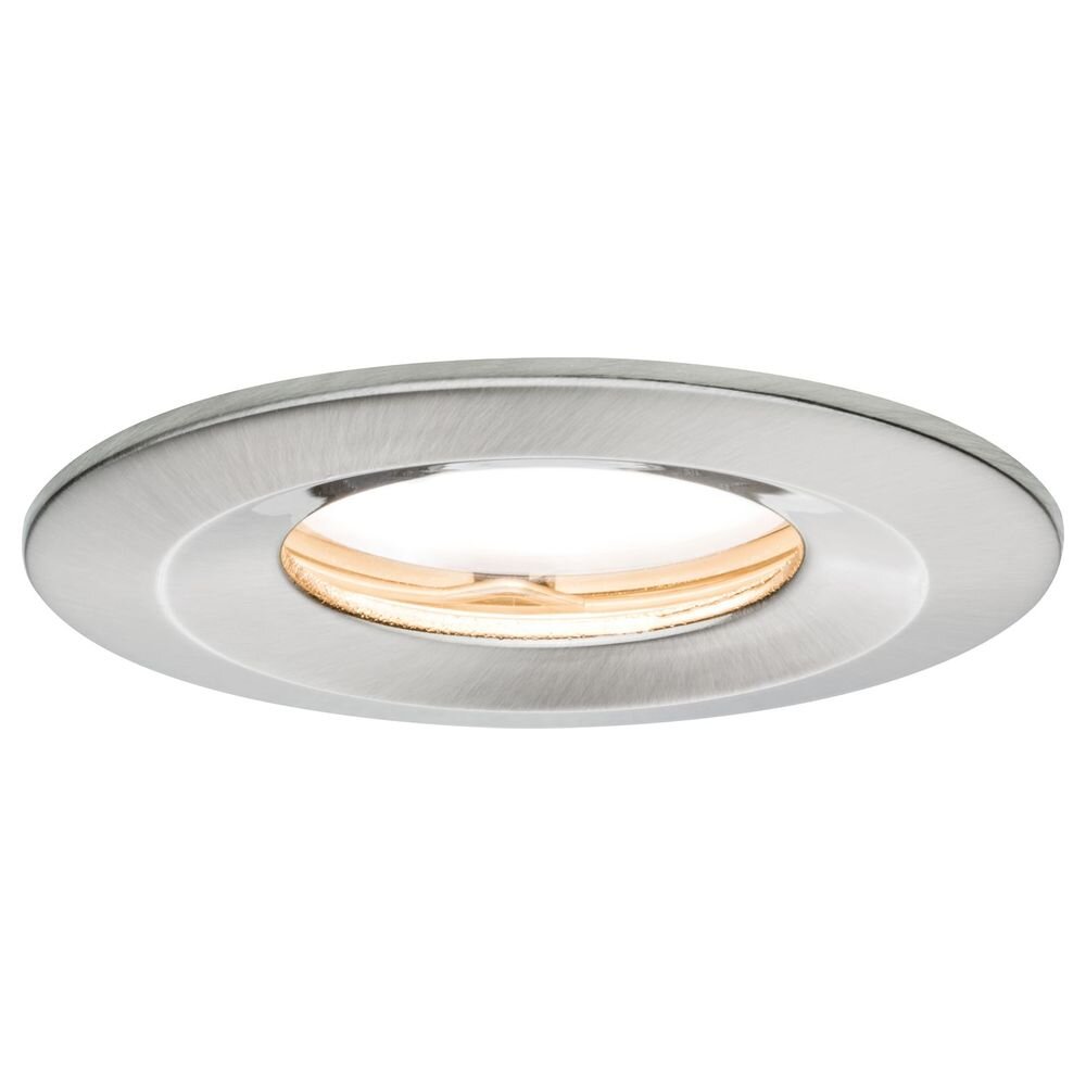 Paulmann Slim Coin Einbaustrahler & Einbauleuchte LED IP65 schlicht Eisen-gebürstet Aluminium Zink 1-flammig