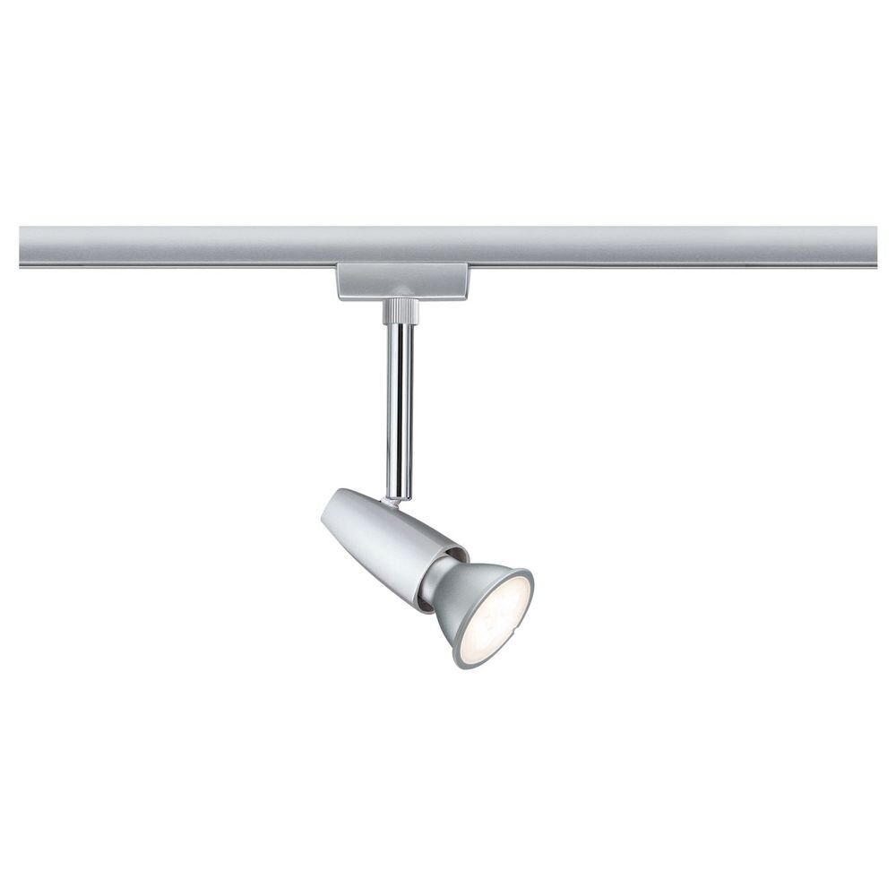 Paulmann LED Deckenleuchte URail LED Spot Barelli Chrom matt ohne Leuchtmittel, max. 10W GU11, Schienensystem
