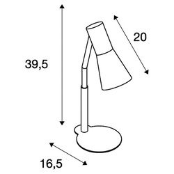 Tischleuchte PHelia, Aluminium, GU10, rot