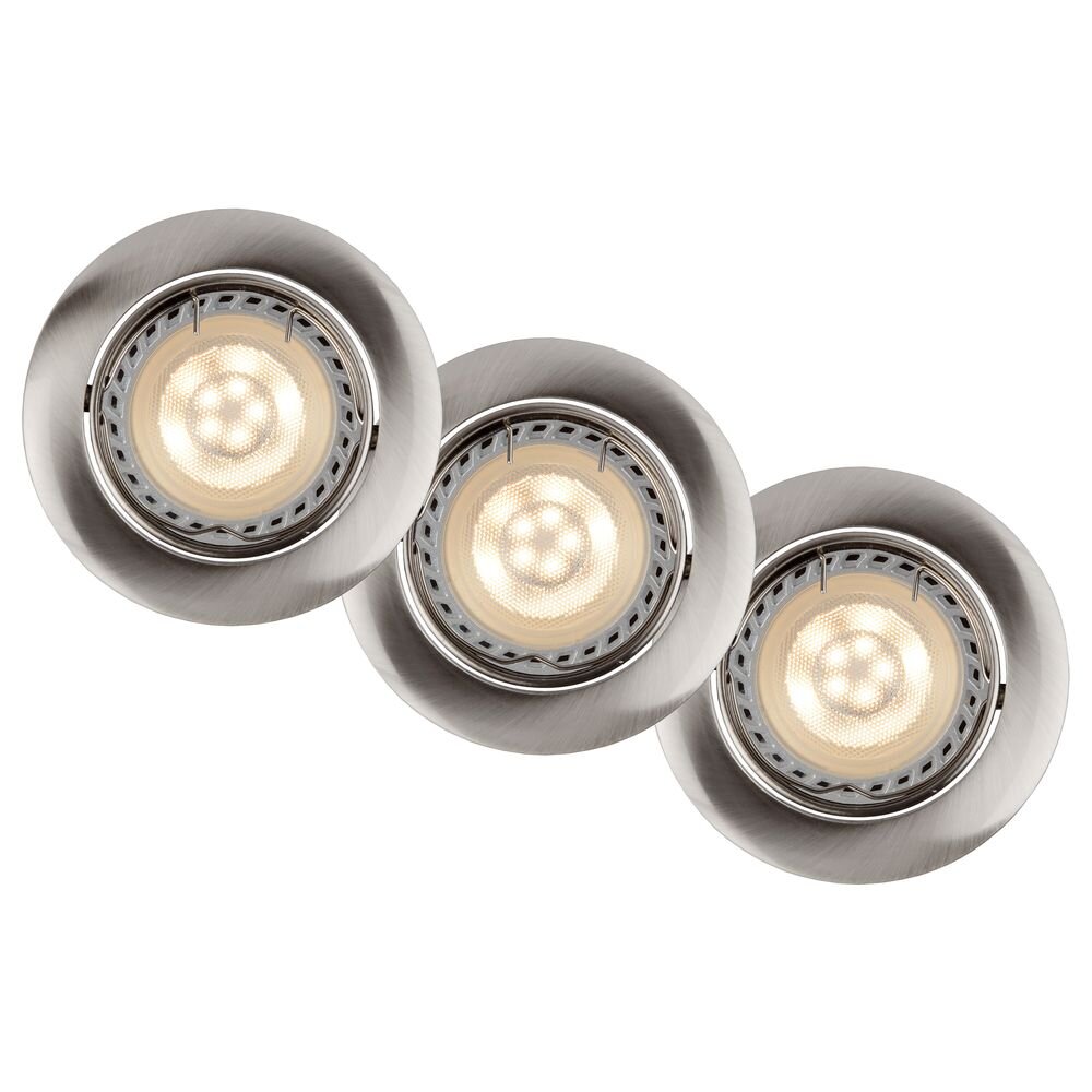 LED Einbaustrahler Focus in Chrom-Matt 3x5W 960lm 3000K